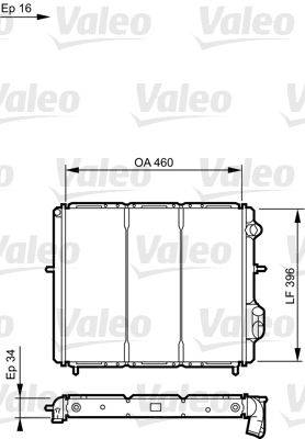 Valeo 730183 Kühler, Motorkühlung