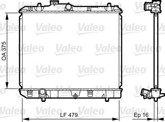 Valeo 735383 Kühler, Motorkühlung