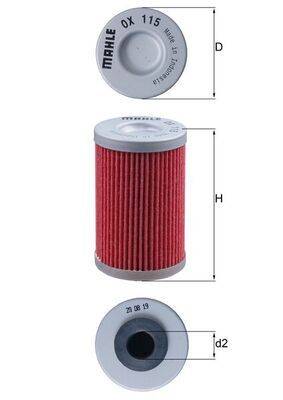 Mahle OX115 Ölfilter