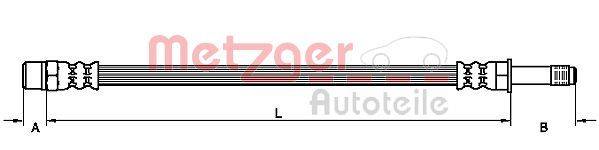 Metzger 4111116 Bremsschlauch