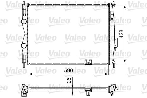 Valeo 735116 Kühler, Motorkühlung