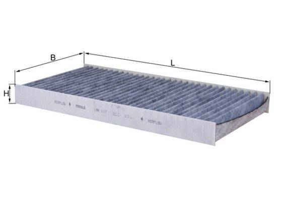 Mahle LAK117 Filter, Innenraumluft