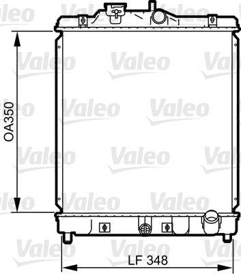 Valeo 734117 Kühler, Motorkühlung