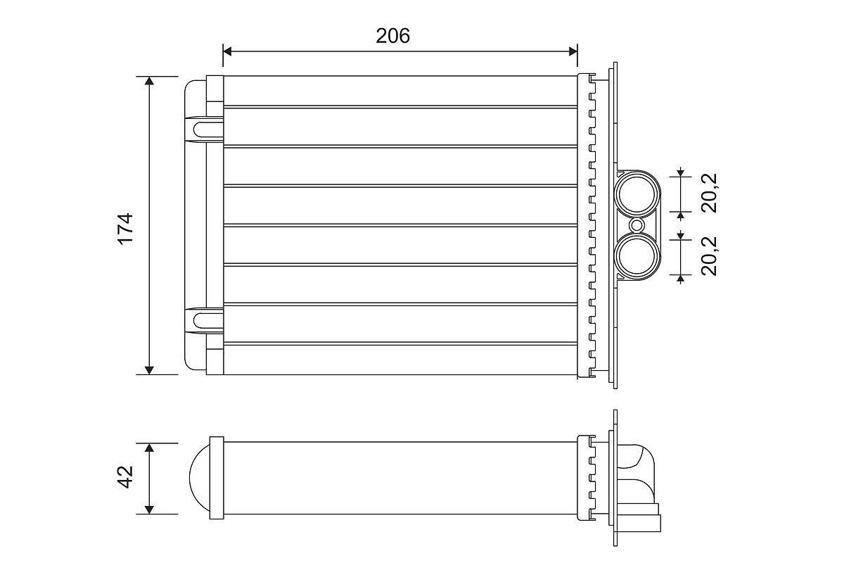 Valeo 812118 Wärmetauscher, Innenraumheizung