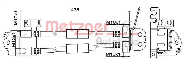 Metzger 4111812 Bremsschlauch