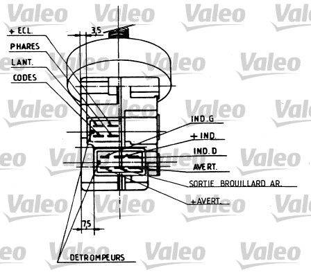 Valeo 251212 Lenkstockschalter