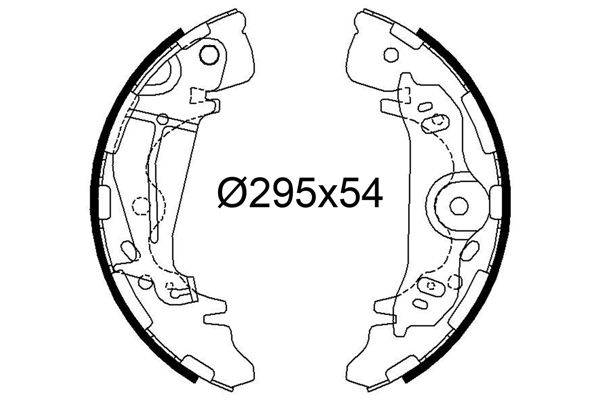 Valeo 564312 Bremsbackensatz
