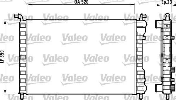 Valeo 732812 Kühler, Motorkühlung