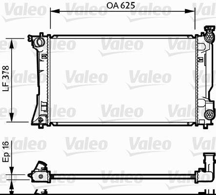 Valeo 734712 Kühler, Motorkühlung