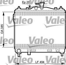 Valeo 734912 Kühler, Motorkühlung