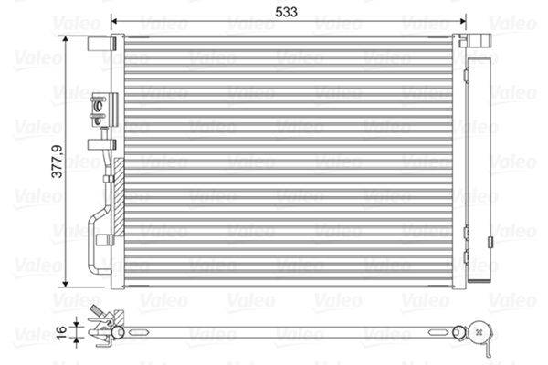 Valeo 822612 Kondensator, Klimaanlage