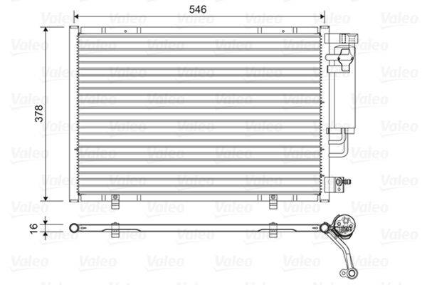 Valeo 822613 Kondensator, Klimaanlage