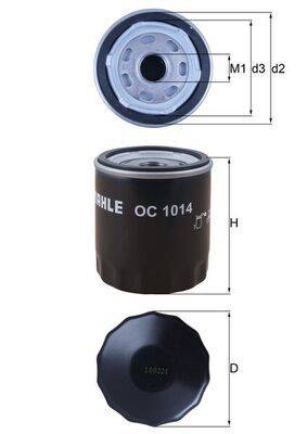 Mahle OC1014 Ölfilter