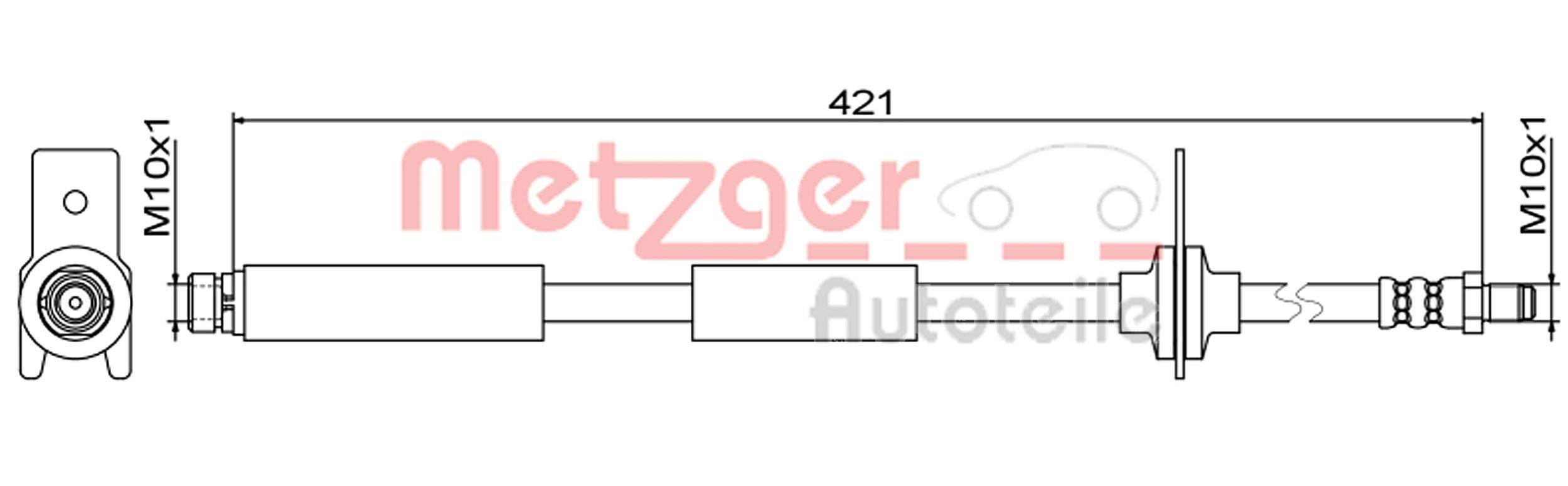 Metzger 4111814 Bremsschlauch