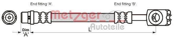 Metzger 4116214 Bremsschlauch