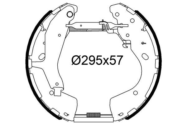Valeo 554914 Bremsbackensatz