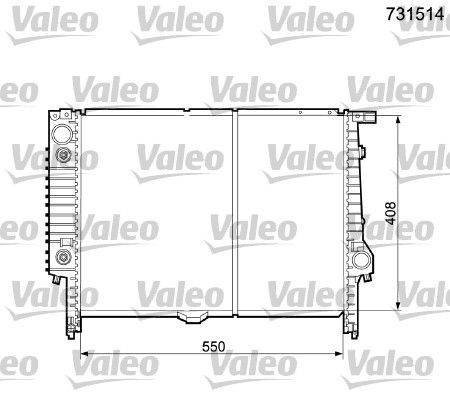 Valeo 731514 Kühler, Motorkühlung