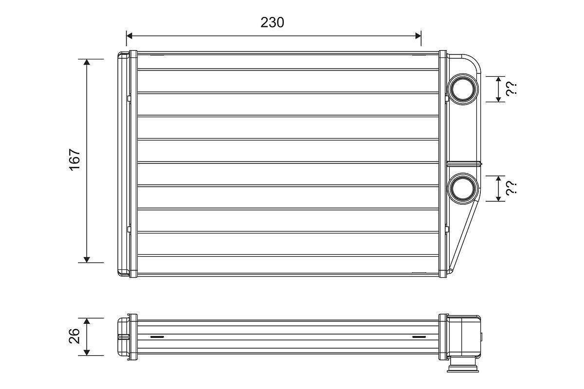 Valeo 811514 Wärmetauscher, Innenraumheizung