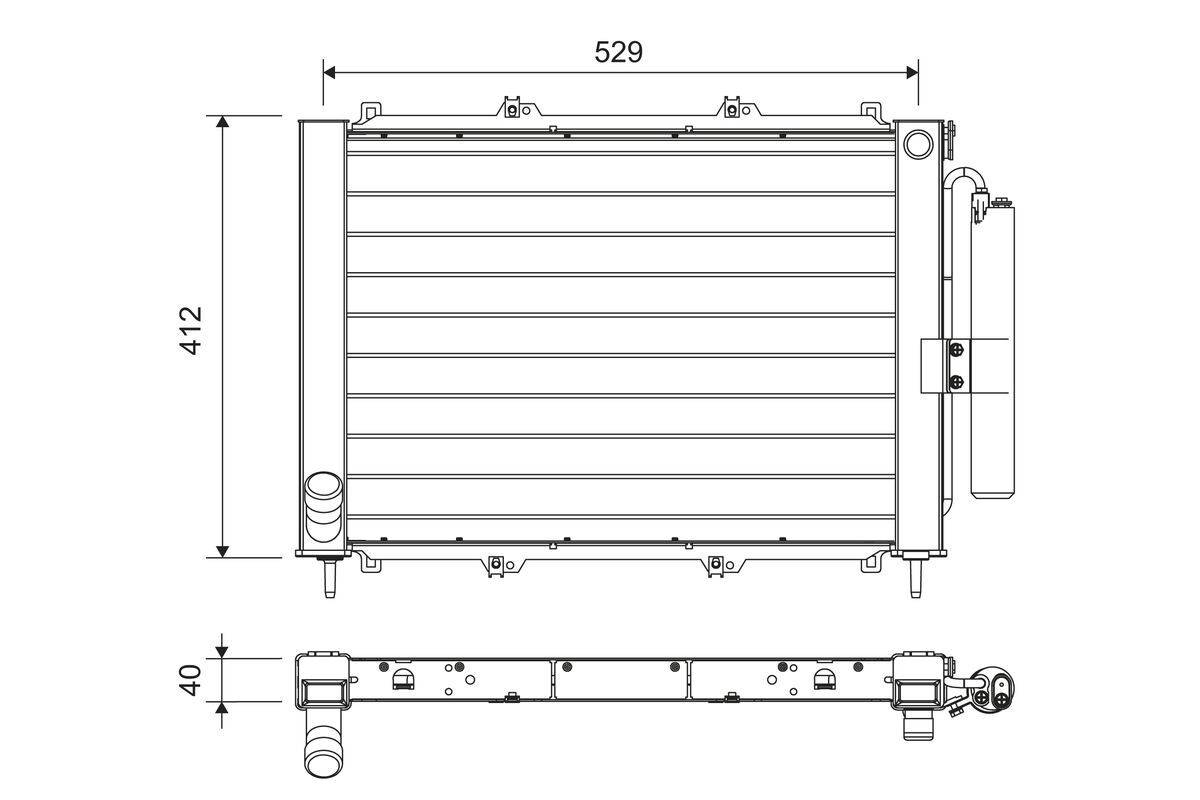 Valeo 822714 Kondensator, Klimaanlage