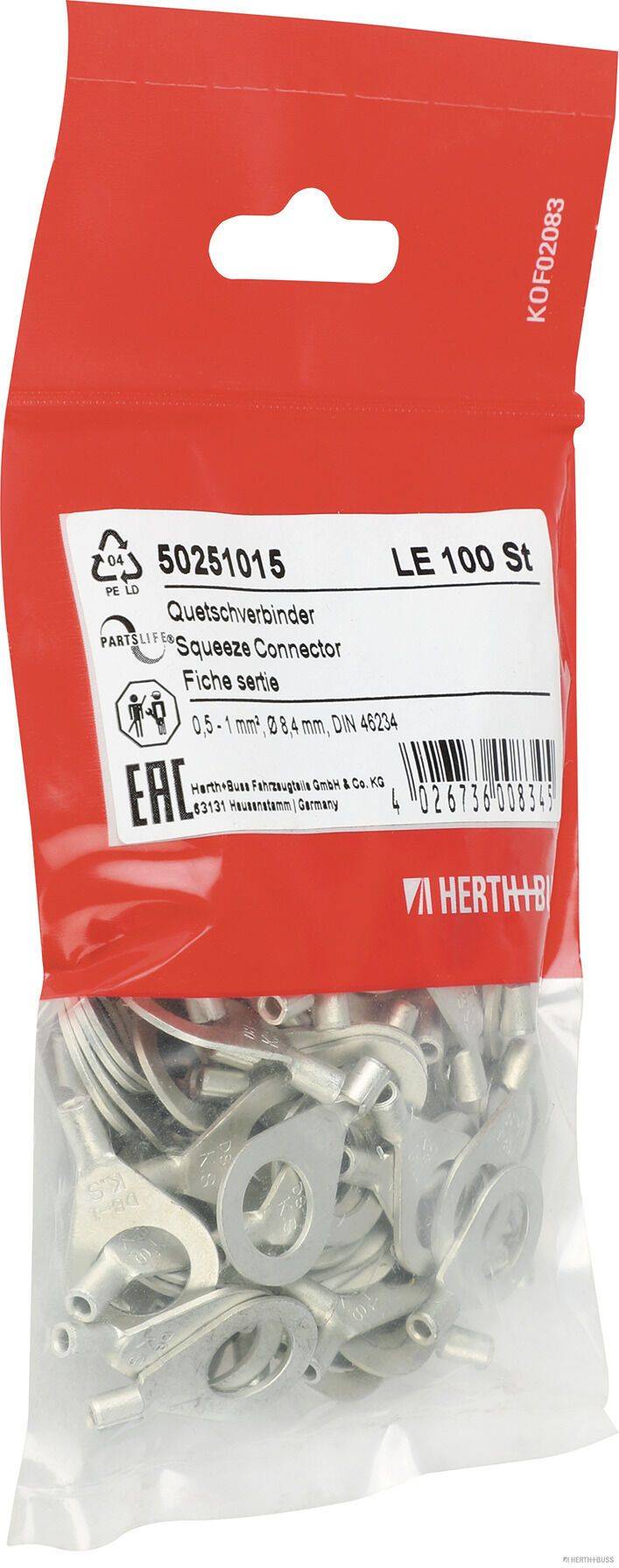 Herth+Buss 50251015 Quetschverbinder