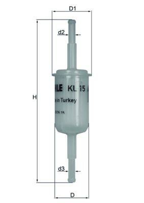 Mahle KL15 Kraftstofffilter