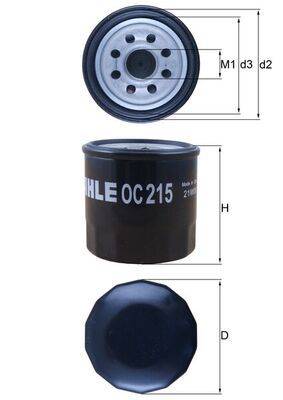 Mahle OC215 Ölfilter