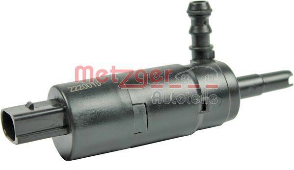 Metzger 2220015 Waschwasserpumpe, Scheinwerferreinigung