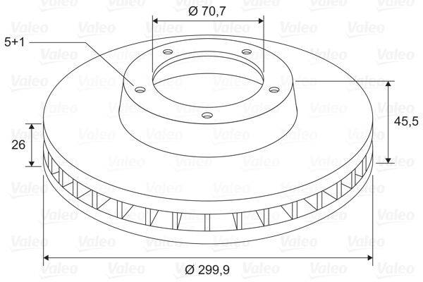 Valeo 197815 Bremsscheibe