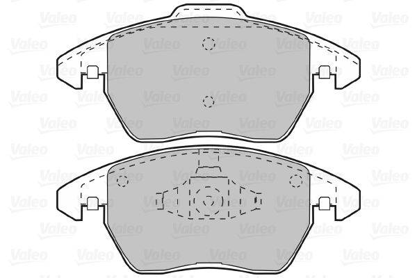 Valeo 598715 Bremsbelagsatz, Scheibenbremse