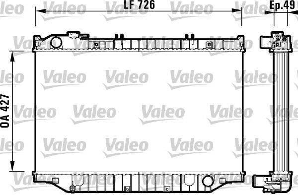 Valeo 732415 Kühler, Motorkühlung