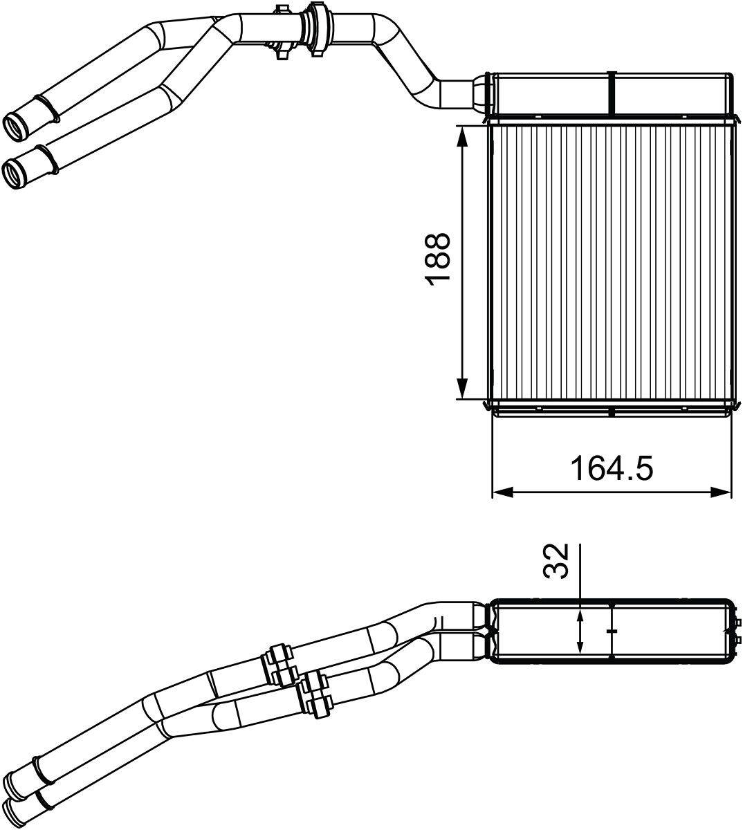 Valeo 811515 Wärmetauscher, Innenraumheizung
