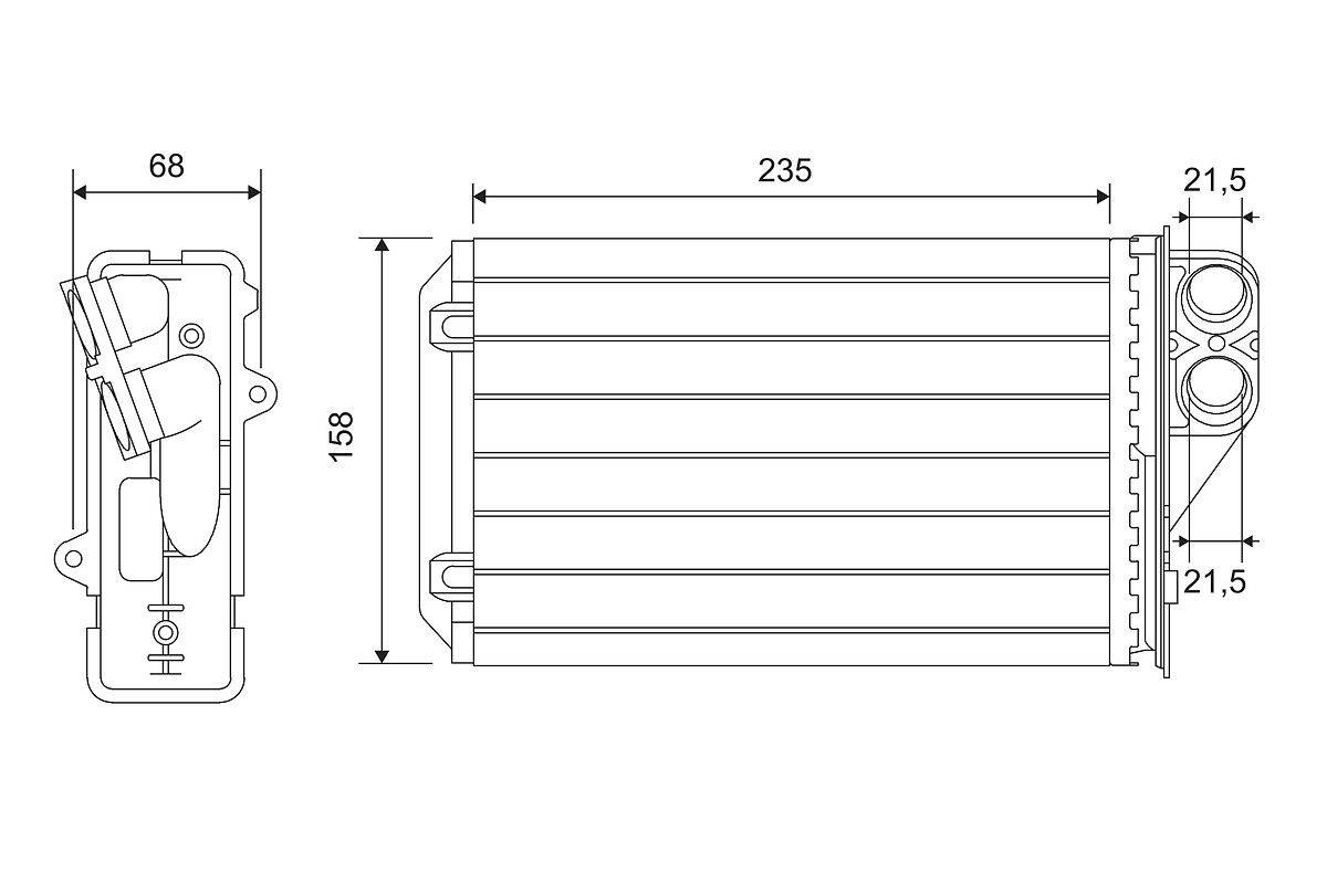 Valeo 812215 Wärmetauscher, Innenraumheizung