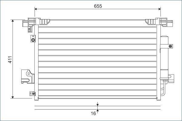 Valeo 814315 Kondensator, Klimaanlage