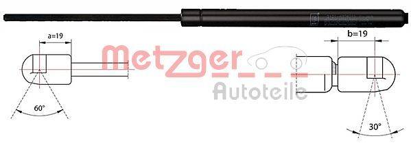 Metzger 2110516 Gasfeder, Koffer-/Laderaum