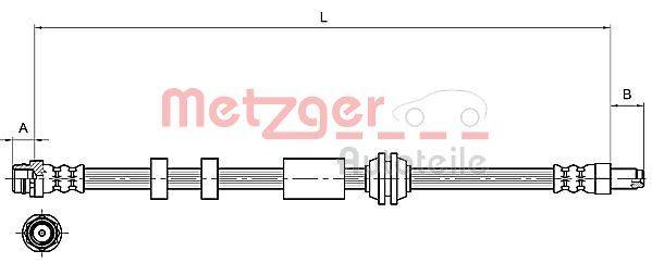 Metzger 4111216 Bremsschlauch