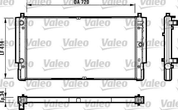 Valeo 731616 Kühler, Motorkühlung