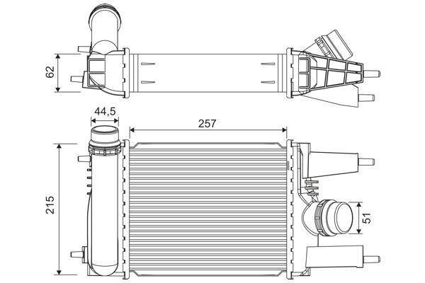 Valeo 822916 Ladeluftkühler