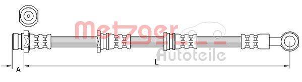 Metzger 4110917 Bremsschlauch