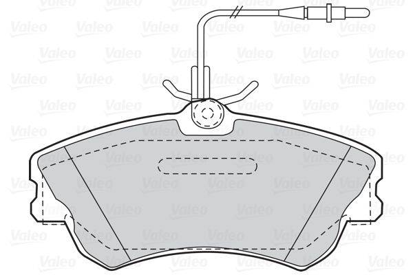 Valeo 302217 Bremsbelagsatz, Scheibenbremse