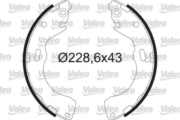 Valeo 564217 Bremsbackensatz