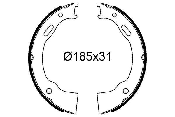 Valeo 564317 Bremsbackensatz