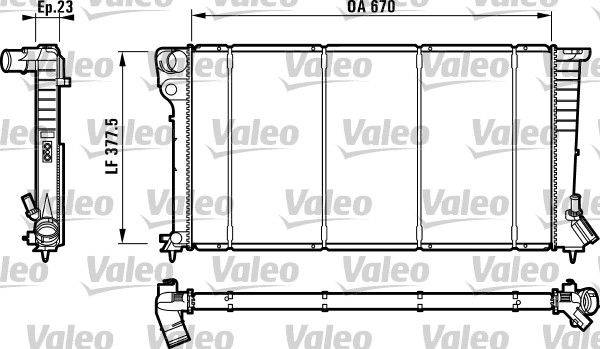 Valeo 732517 Kühler, Motorkühlung