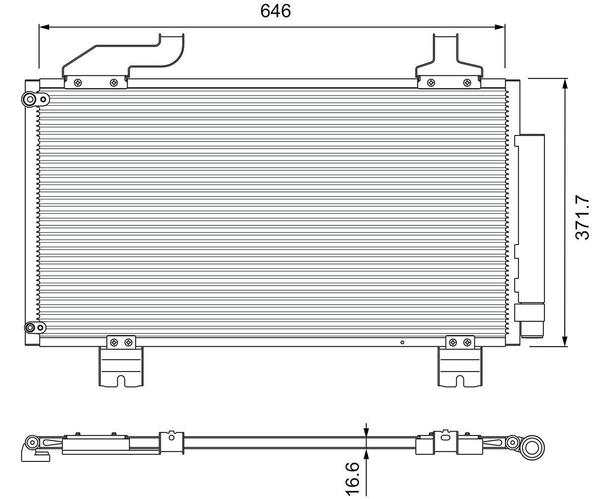 Valeo 814417 Kondensator, Klimaanlage