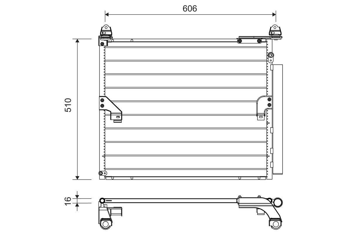 Valeo 822717 Kondensator, Klimaanlage