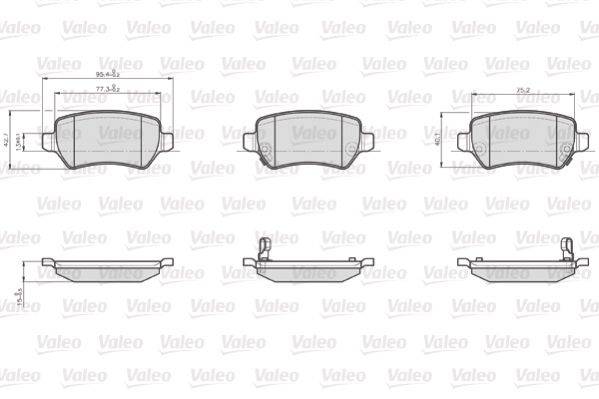 Valeo 872417 Bremsbelagsatz, Scheibenbremse