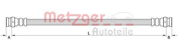 Metzger 4111618 Bremsschlauch