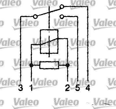 Valeo 643818 Relais, Arbeitsstrom