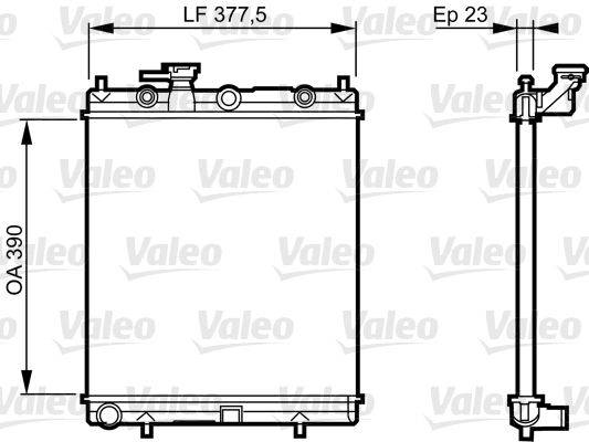 Valeo 732718 Kühler, Motorkühlung