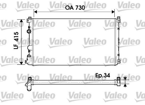 Valeo 732918 Kühler, Motorkühlung