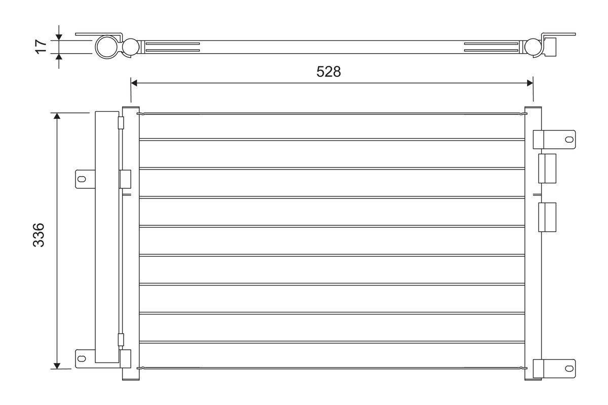 Valeo 817818 Kondensator, Klimaanlage